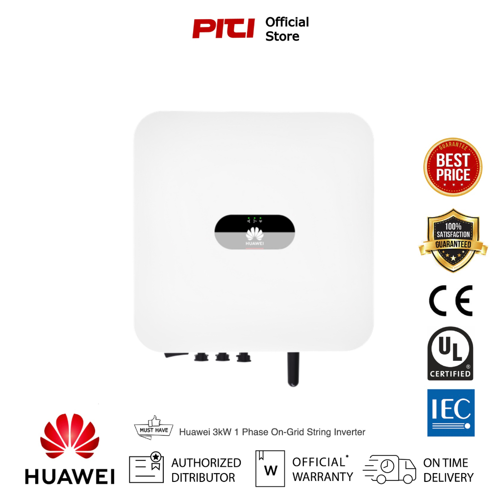 Huawei SUN2000-3KTL-L1 Inverter 1Ph 220/230/240Vac (10 Years Warranty)