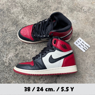 Nike Jordan 1 Retro High ‘Bred Toe’ (38/24cm.) Nike jordan 1 high มือสอง Nike jordan 1 low