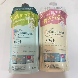 [พร้อมส่ง] KAO Merit Refill 340ml เมอริท แชมพู และ ครีมนวดคอนดิชันเนอร์ แบบรีฟิล
