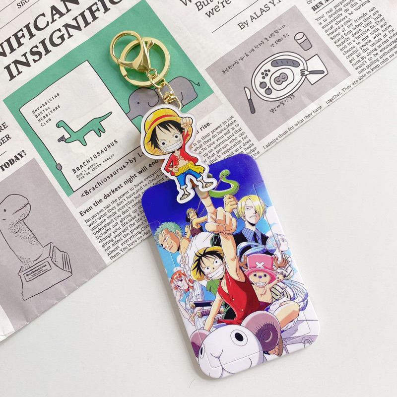 พร้อมส่งที่ใส่บัตรพนักงาน บัตรนักเรียนนักศึกษา คีการ์ดลายโจรสลัด กำปั้นลูฟี่ โซโลและช๊อปเปอร์ ลายน่ารักคมชัด ราคา ถูกที่สุด ดีลบีเคเค แกลเลอรีภาพที่ 7