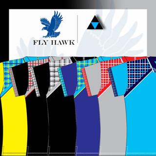 เสื้อโปโลหญิง เสื้อคอปกแขนสั้น เสื้อโปโลสีพื้น FLY HAWK FLYHAWK รุ่น A377 ของแท้ 100%