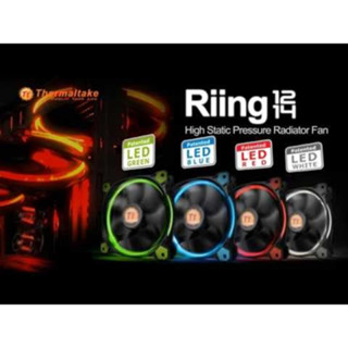 CASE FAN (พัดลมเคส) THERMALTAKE RIING12 120 MM มี 2 สี -ของใหใ่ประกัน 1 เดือน