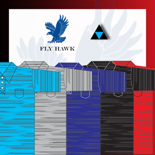 เสื้อโปโลชาย เสื้อคอปกแขนสั้น เสื้อโปโลสีพื้น FLY HAWK FLYHAWK รุ่น A386  ของแท้ 100%