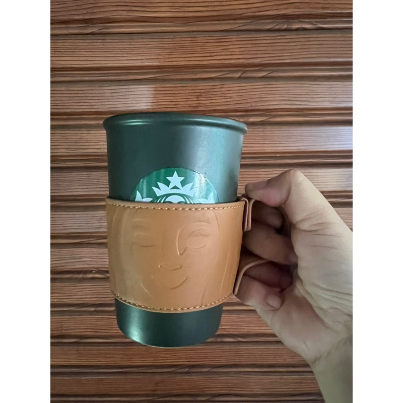 starbucks green mug with cup sleeve 12 oz