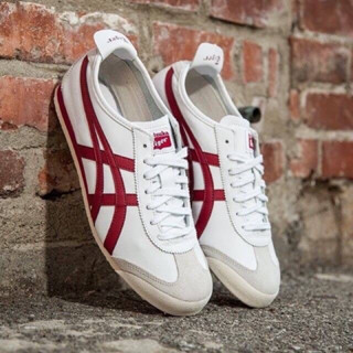 Onitsuka Tiger Mexico66 White/Burgundy ใหม่แท้100%