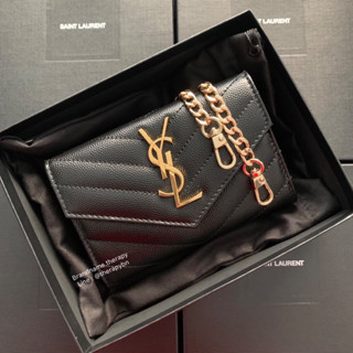 new YSL Small envelope card holder ดำทอง📌รบกวนเช็คสินค้าก่อนสั่งซื้อนะคะ