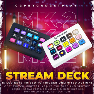 [กรุงเทพฯ ด่วน 1 ชั่วโมง] Elgato Stream Deck MK.2 - Tactile Control Interface, 15 Customizable LCD Keys, Trigger