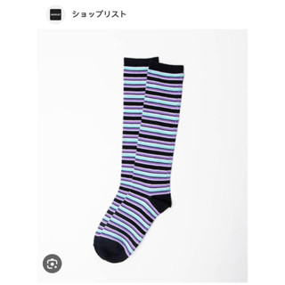 WEGO Multi-border pattern high socks