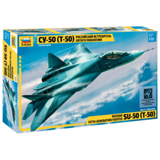 พลาสติก โมเดล ประกอบ ZVEZDA สเกล 1/72 Russian fifth-generation fighter Su-50 (T-50) (7275)