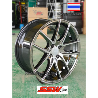 ล้อแม็กขอบ17 4รู100  ส่งฟรี 17x8 ET+40 CB73.1 Color FP/BMC ยี่ห้อ SSW แท้ GS806 (ราคา4วง) ใหม่ล่าสุด แม็กขอบ17 แถมจุกซิ่