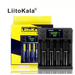 [เครื่องชาท] LiitoKala Lii-S4 ชาร์จได้ 4 ก้อน รองรับ 26650，20700, 18650, 18490, 18350 AA AAA หน้าจอดิจิตอล