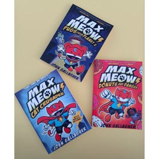 หนังสือชุด Max Meow 3 เล่ม หนังสือการ์ตูน ภาษาอังกฤษ Comic Book สำหรับเด็ก