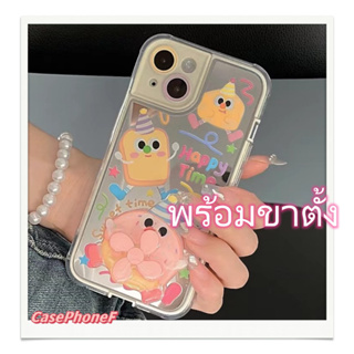 ✨ส่งของขวัญ✨เคส for iPhone 11 14 Pro Max Case for iPhone 12 13 ป้องกันการตก การป้องกัน พร้อมขาตั้ง สาวน่ารักหัวใจ การ์ตู