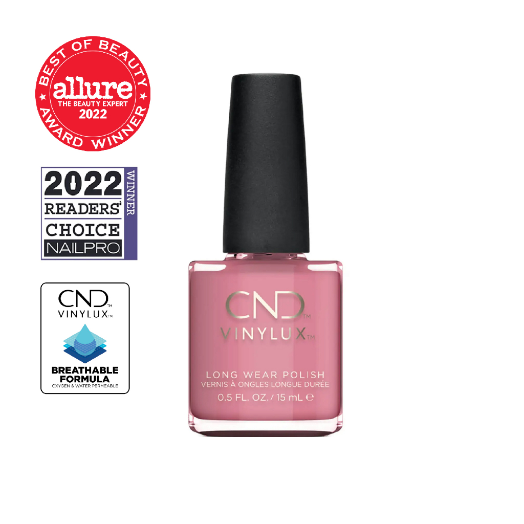 CND VINYLUX สีทาเล็บกึ่งเจล สี Rose Bud 0.5 oz. (15 ml.)