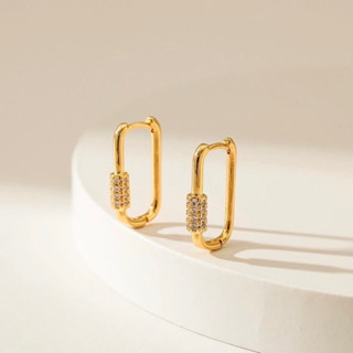 Nana earrings - ต่างหูดีเทลเพชร