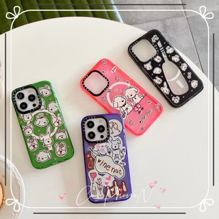 เคสไอโฟน iphone 11 14 Pro Max การ์ตูน กราฟ บุคลิกภาพ ขอบเต็ม ป้องกันการตก เคส iphone 12 13 Pro Case for iPhone