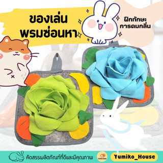 ของเล่นพรมซ่อนหา ทำจากผ้าสำหรับสัตว์เลี้ยงขนาดเล็ก ฝึกทักษะดมกลื่น สนุกไปกับปริศนาหาของกินที่ซ่อนไว้