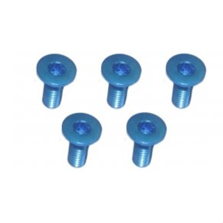 3Racing M3 x 8 AL7075 Flat Head Hex Socket - Machine (5 Pcs) TS-FSM308AL