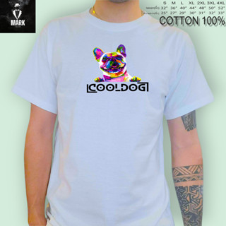 สื้อยืด เสื้อสกรีนคำพูด​  COOLDOG **เนื้อผ้า  COTTON 100% เนื้อนิ่ม  ใส่สบาย  ผ้าไม่บาง**