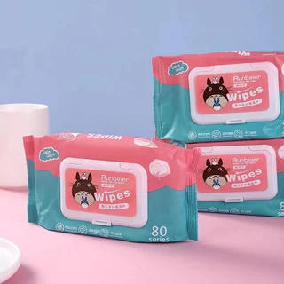 (🔥 0 บาท ส่งฟรี 🔥) ทิชชู่เปียก น้องเป็ด แพคนึงมี 80 แผ่น ผ้าเช็ดทำความสะอาด 1ห่อ 80 แผ่น ทิชชู่ทำความสะอาด Baby Wipes