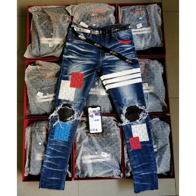 Holdem Multicolors patch denim jeans