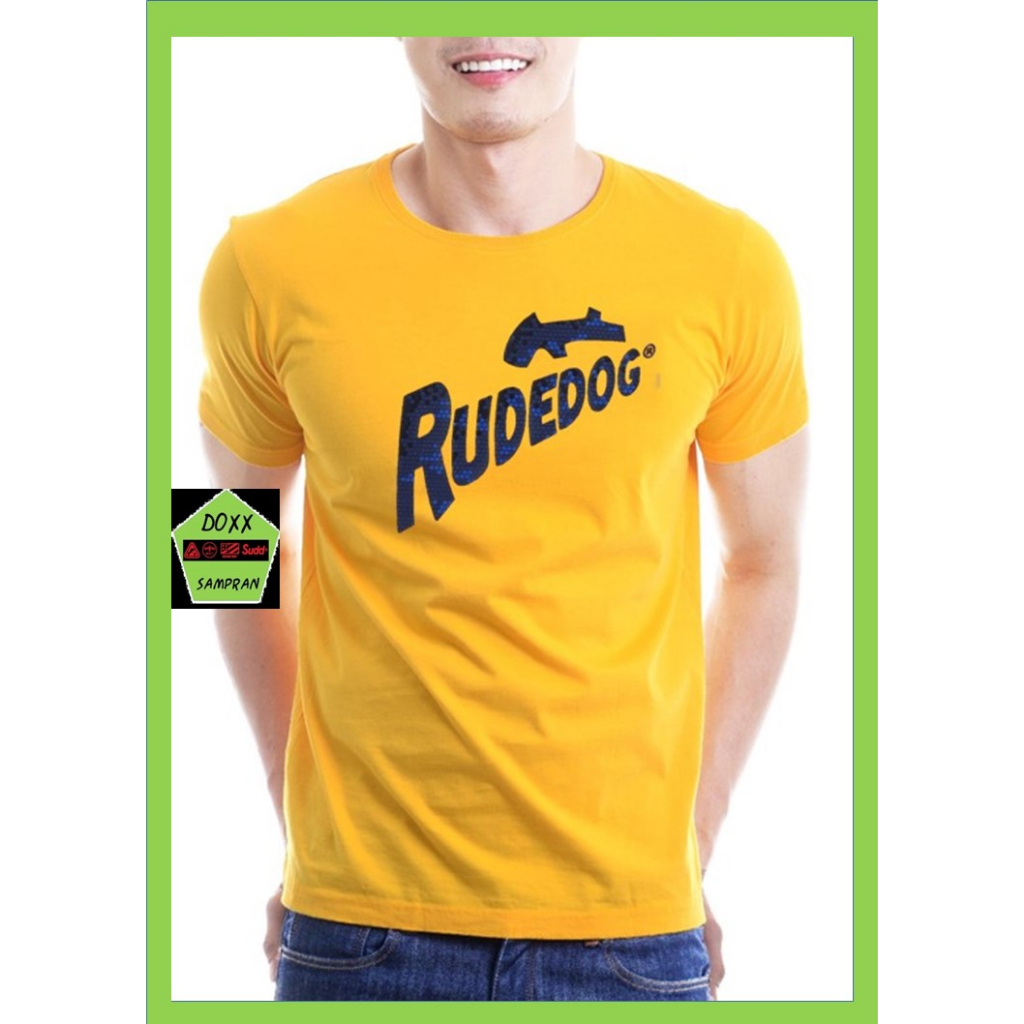 Rudedog เสื้อคอกลม ชาย หญิง สีเหลือง รุ่น Nightlife