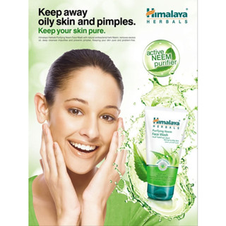 Himalaya Purifying Neem Face Wash 50ml หิมาลายา เจลล้างหน้า สูตรลดการสะสมแบคทีเรีย ลดสิว และควบคุมความมัน