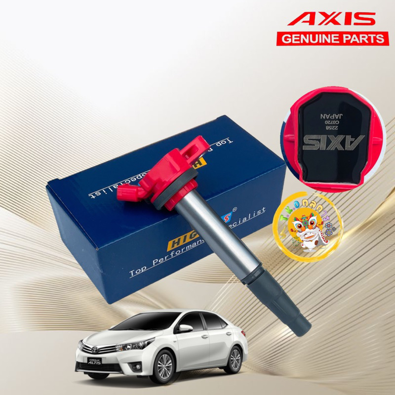 TKD คอยล์จุดระเบิด Axis TOYOTA ALTIS DUAL / PRIUS / CHR / 1ZR 2ZR 3ZR ประกัน 3เดือน