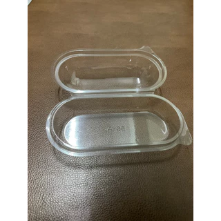 กล่องใสทรงแคปซูล P26 พร้อมฝาล็อก (50 ใบ/แพ็ค) ขนาด 6.5*15*5 cm กล่องใส่ฮอทดอก เหมาะสำหรับใส่อาหาร ขนมเค้ก เบเกอรี่ี