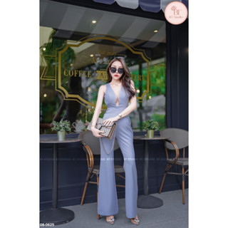BT studio 08-0625  จั้มสูทขายาว แต่งช่วงอกแหวกลึกถึงเอว