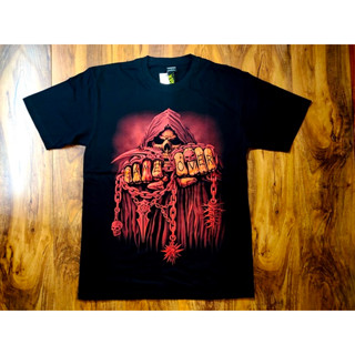 เสื้อยืด T-Shirt  สกรีนหน้า-หลัง ป้าย เสื้อเรืองแสง Size L