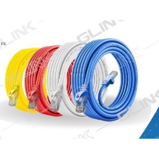 Glink Cable UTP CAT6 (LAN) 2M White - GLINK06  White ขนาด 5M