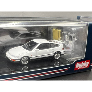 Hobby JAPAN 1/64 Honda CR-X SiR (EF8) 1989 with Engine Display Model (EF8) 1989 WHITE