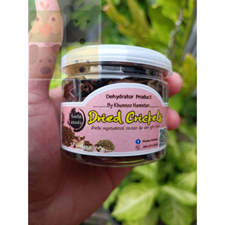 สินค้าขายดีจิ้งหรีดอบแห้ง Dried Crickets By คุณหนู สำหรับสัตว์เลี้ยง กระปุกเล็ก