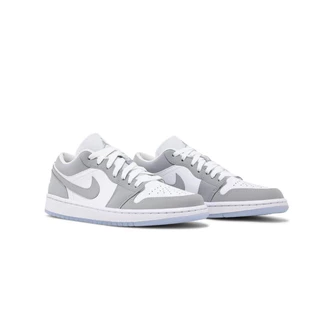(พร้อมส่ง ของแท้100% ) AIR JORDAN 1 LOW WHITE WOLF GREY