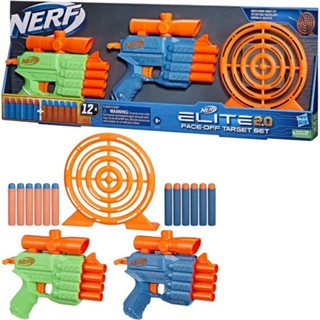 Nerf Elite 2.0 Face Off Target Set 2 Dart Blasters Guns, Target, 12 Elite Darts Outdoor Games ปืนเนิร์ฟ พร้อมเป้า
