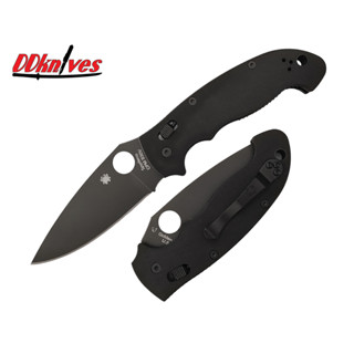 มีดพับ Spyderco Manix2 XL S30V Black Plain Blade, Black G10 Handles (C95GPBBK2)