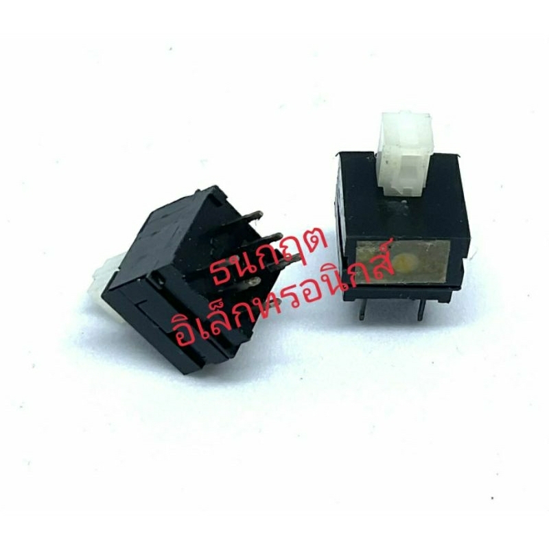 สวิตช์ SW สั่งงาน  ลงปริ้น กดติด-กดดับ 6ขา ราคาปุ่มหัวเหลี่ยม ตัวละ 25บาท