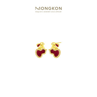 Mongkon Gold ทองคำแท้บริสุทธิ์สูง 96.5% ต่างหู ครึ่งสลึง - 1 สลึง Calabash