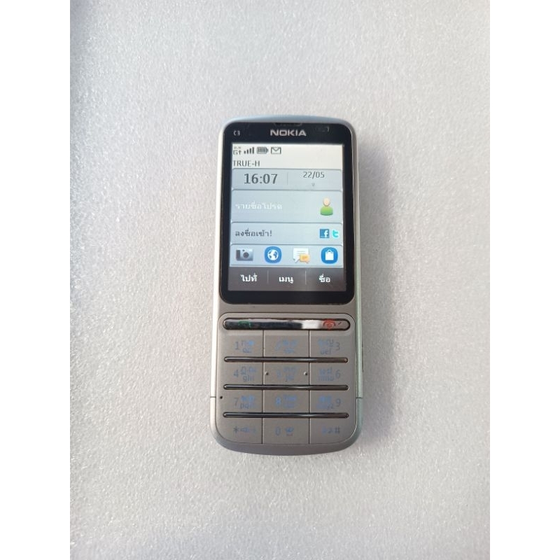 Nokia C3-01 มือถือปุ่มกด+จอสัมผัส แท้อดีตศูนย์ไทย สภาพดีพร้อมใช้