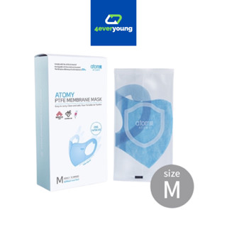 อะโทมี่ เมมเบรน มาร์ก หน้ากากอนามัยอะโทมี่ 5 ชั้น Atomy PTFE Membrane Mask 15ชิ้น/กล่อง แมส 3D หน้าเรียว จากเกาหลี