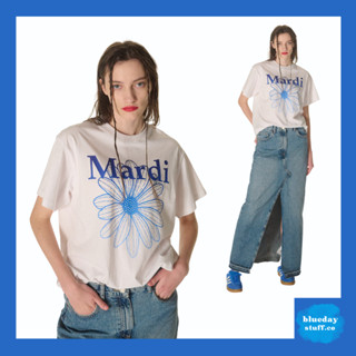 [พร้อมส่ง/ของแท้100%] MARDI MERCREDI - TSHIRT FLOWERMARDI GRADATION_WHITE BLUE