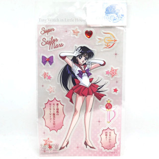 Sticker Sailor Mars จาก Pretty Guardian Sailor Moon สติกเกอร์ DIY งานแท้แมวทอง Made in Japan