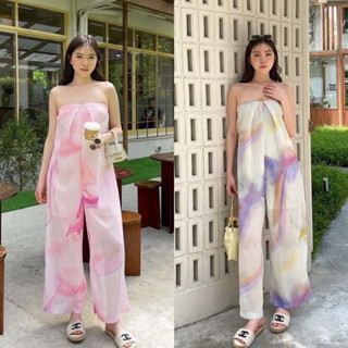 Simplestyle.byd Rainbow Jumpsuit จั้มสูท