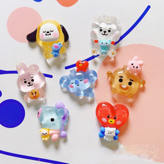 เรซิ่นใส bt21 ยกเซ็ต 7 ตัว