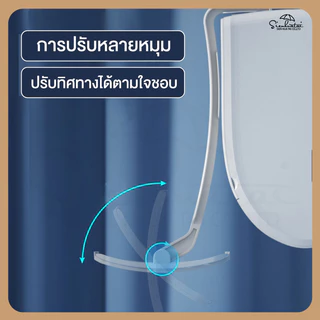 Air Diffuser แผ่นบังลมแอร์ แผ่นกระจายลมหน้ากากครอป มีรูระบายลมเครื่องแอร์ พับเก็บได้ กว้างออกได้ 58-92 CM