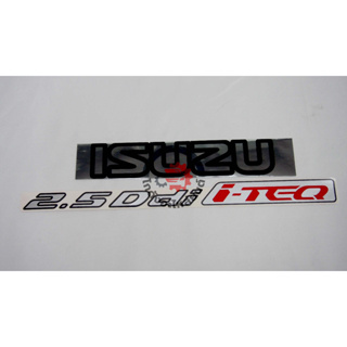 สติ๊กเกอร์ ฝาท้าย อีซูซุ ดีแม็ก ปี 2007-2010 "2.5 Ddi I-TEQ" สีแดง ISUZU D-MAX 2007-2010 โกดังอะไหล่ยนต์ อะไหล่ยนต์