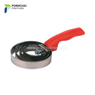 แปรงขนโค แปรงขนวัว แบบกลม Spiral Curry Comb, Plastic Handle