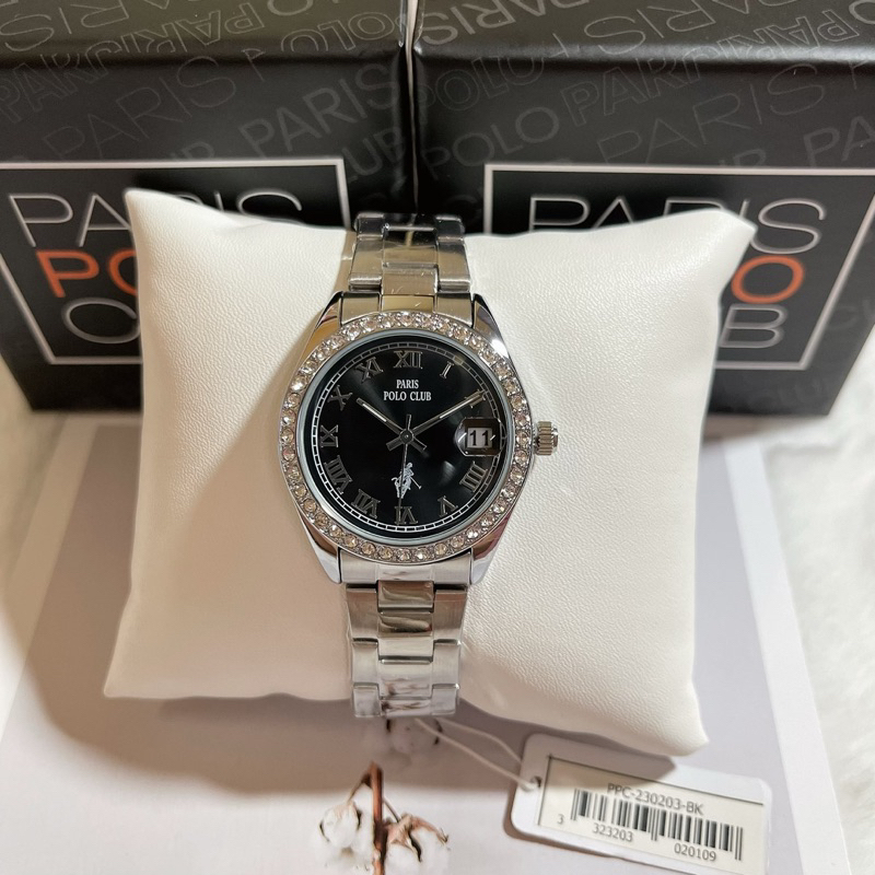 PARIS POLO CLUB รุ่นPPC-230203-BKนาฬิกาข้อมือสำหรับผู้หญิง
