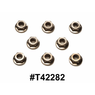 TAMIYA 42282 4mm SERRATED WHEEL NUT (BLACK/8PCS.)